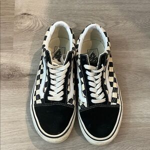Vans Black and White Checkered Shoes